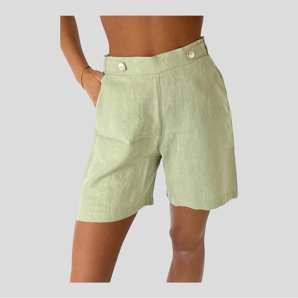 Mus & Bombon Dahana Linen Shorts - Size Small - Picture 12 of 15